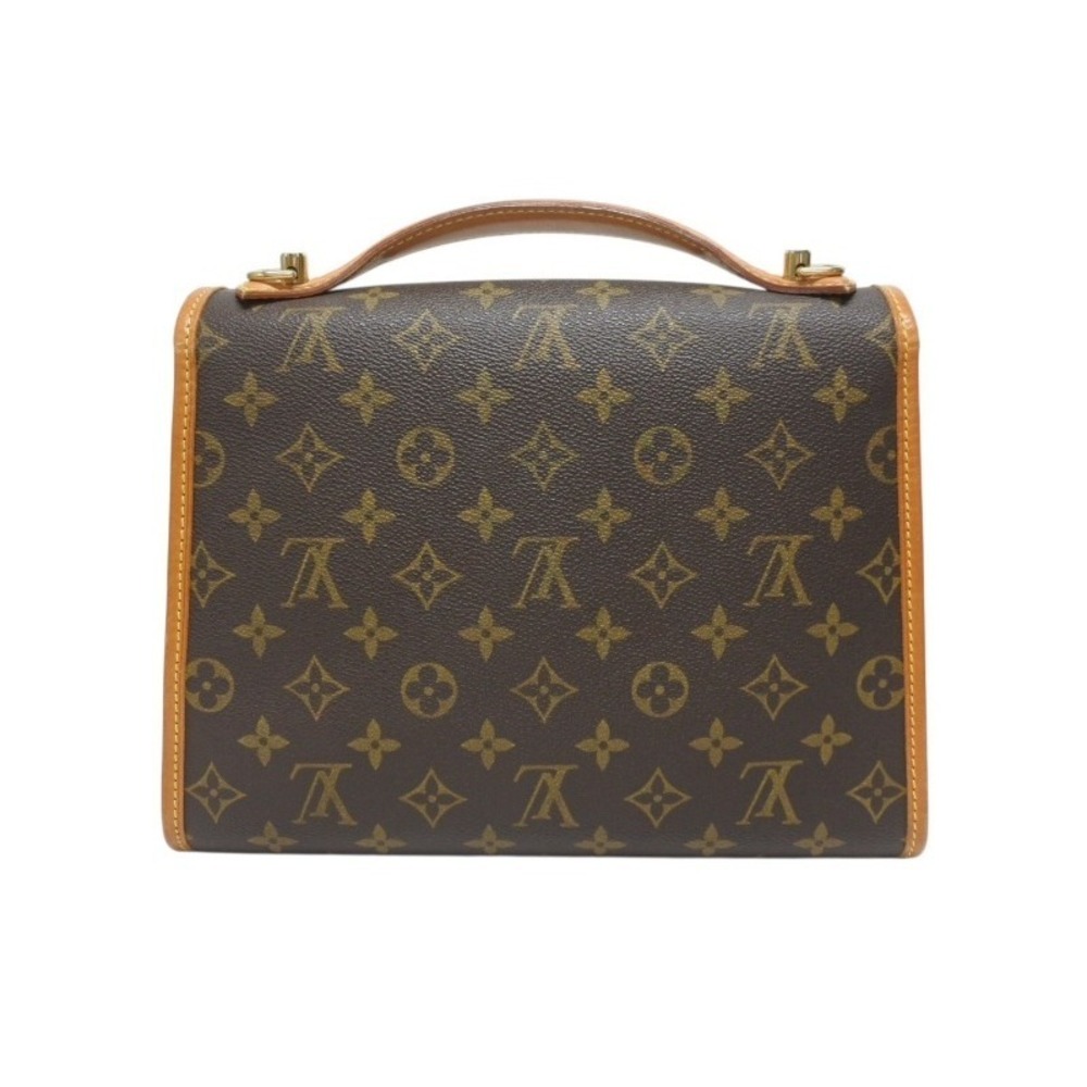 Louis Vuitton canvas shoulder brown leather handbag Bernia Monogram
